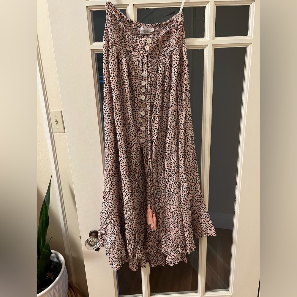 Multi color maxi skirt, fun and light